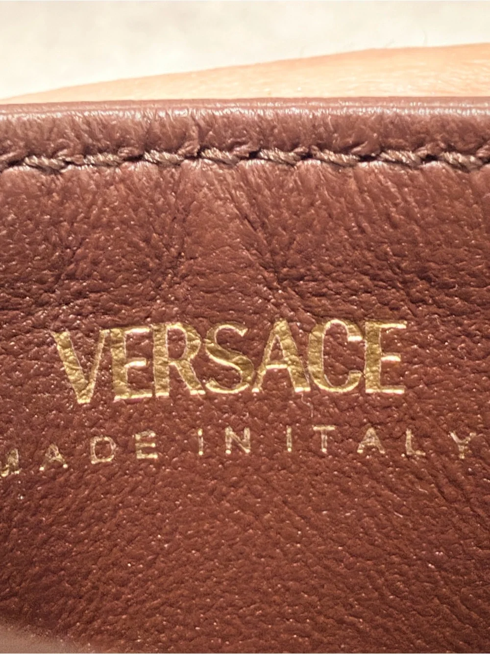 Versace Authentic Quilted Leather Medusa Card Holder | Brand New, dust bag + Box